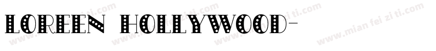 loreen hollywood字体转换
